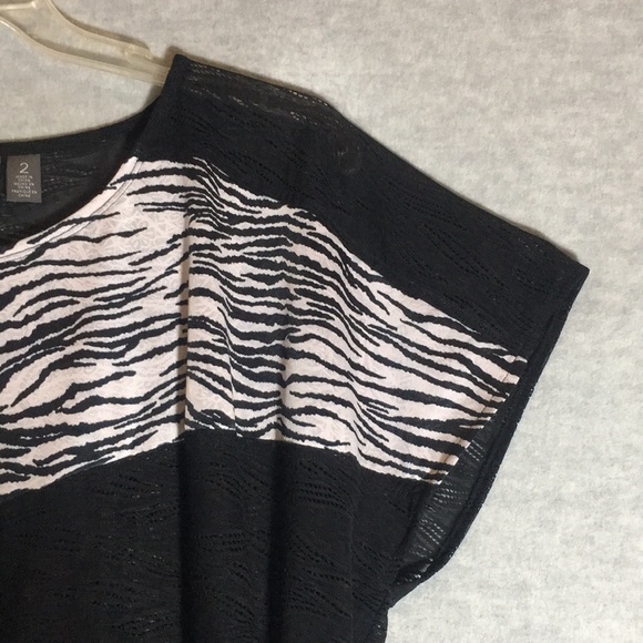 CHICO’S TRAVELERS Animal Print & Lace Versatile Extra Long Line Tunic Top - Picture 5 of 16